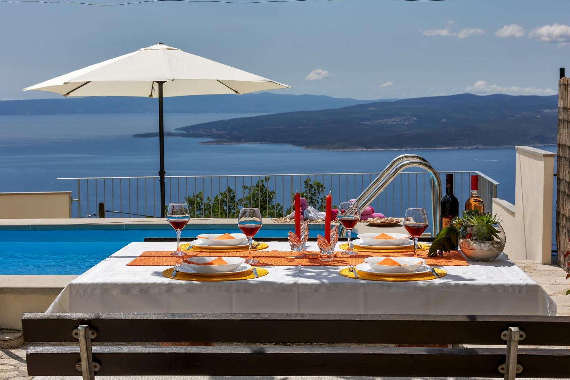 Holiday Home Marta With Heated Pool,Grill,Sea View Bast Kültér fotó