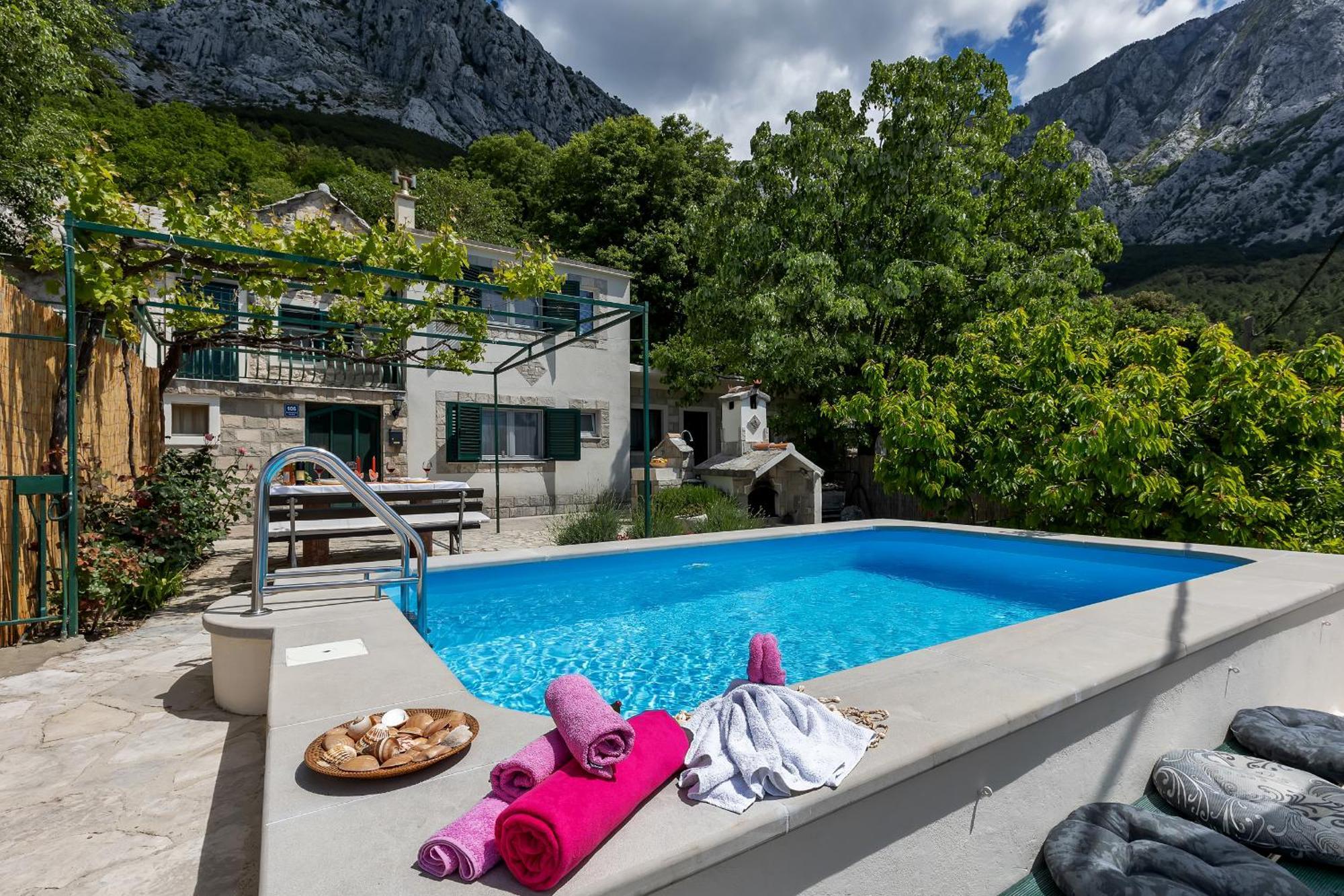 Holiday Home Marta With Heated Pool,Grill,Sea View Bast Kültér fotó