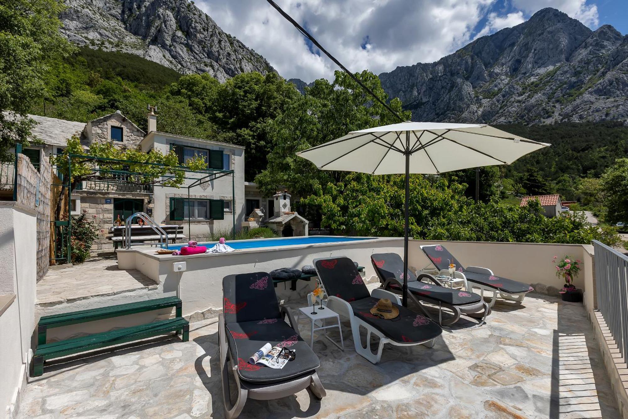 Holiday Home Marta With Heated Pool,Grill,Sea View Bast Kültér fotó